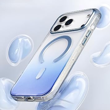 Senon Apple iPhone 17 Pro / 18 Pro İçin Kılıf Magsafe Uyumlu Şarj Özellikli Transparan Renk Geçişli Zore Toros Kapak Gold