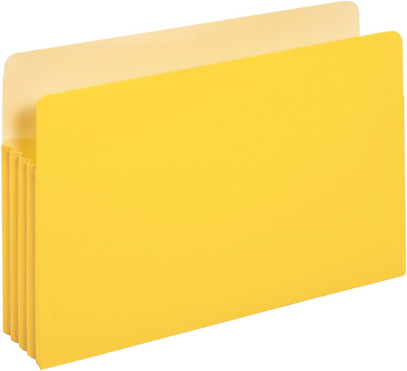 Pendaflex Globe-Weis/Pendaflex Colored File Pockets, 3.5-Inch Expansion, Legal Size, Yellow, Box of 25 (1526E YEL)