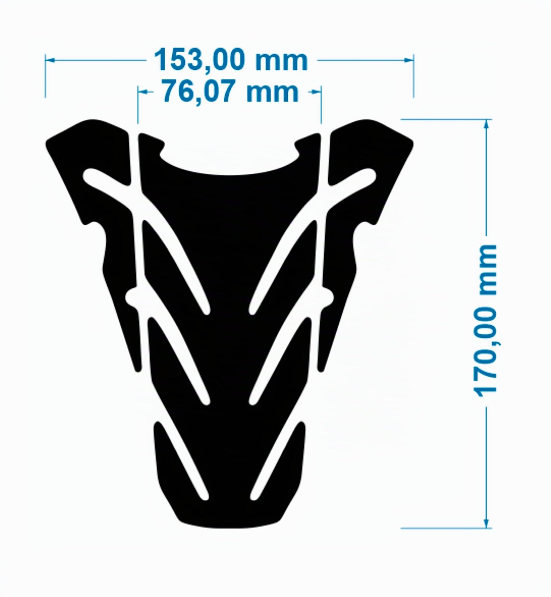 Protection Protection du réservoir Adhésif Résine Compatible avec Ducati Monster 696 796 1100 Tank Pad DE RÉSERVOIR PROTECTIV 3D