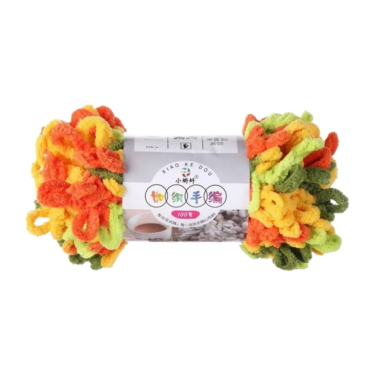 100g Finger Knitting Yarn Chenille Yarn Crochet Cotton Yarn Polyester Wool Hand-Knitted Blanket Mat Scarf Crochet Knitting Yarn (Color : 350-maitian)