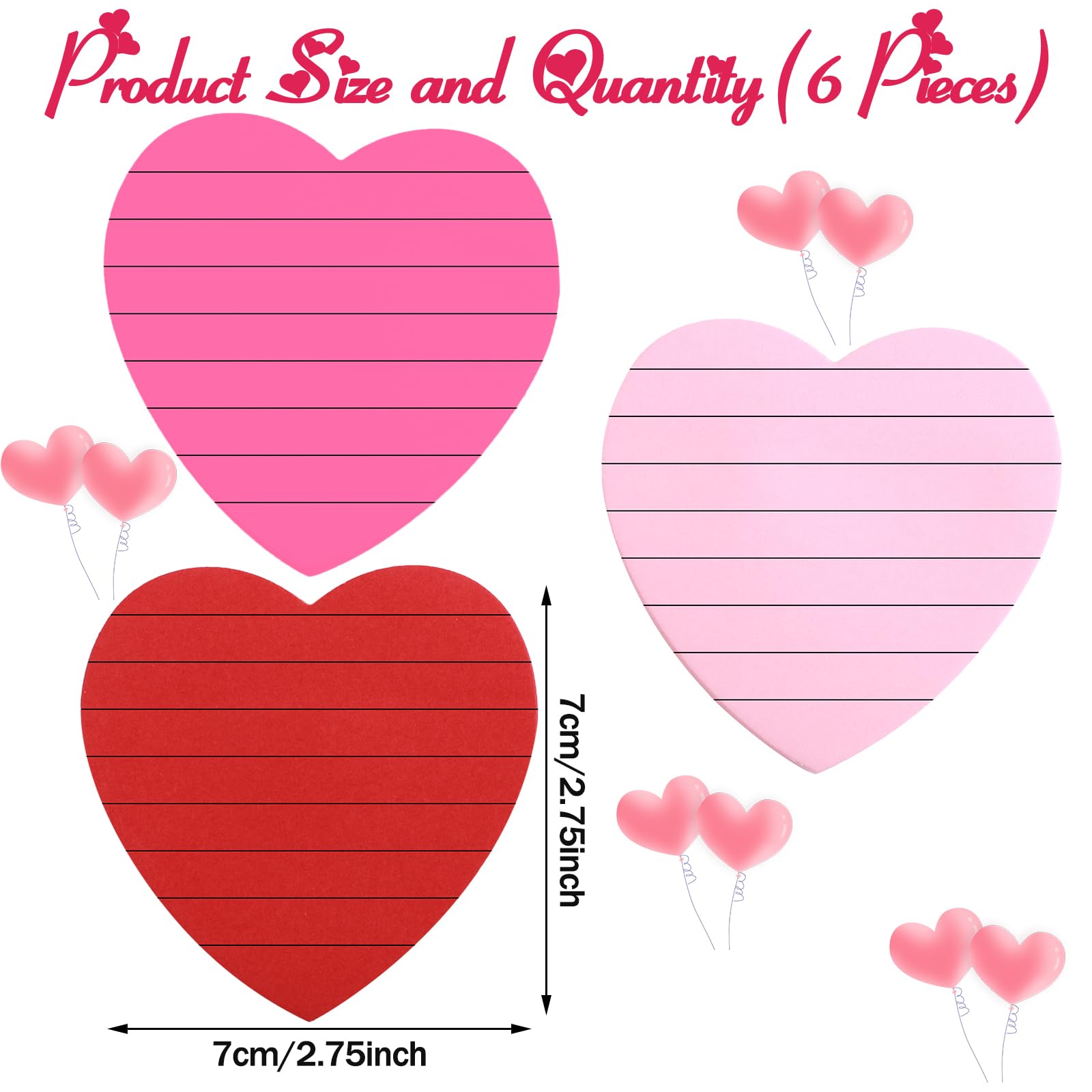 Amazon.com : Marspark Heart Shape Cute Sticky Notes Cute Fun