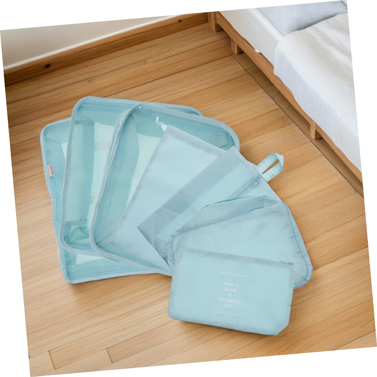 14pezzi Cubi per Imballaggio Compressione da Viaggio Set per Imballaggio Leggero e Salvaspazio Organizzatori per Valigie Scomparti per Vestiti e Articoli da Toeletta