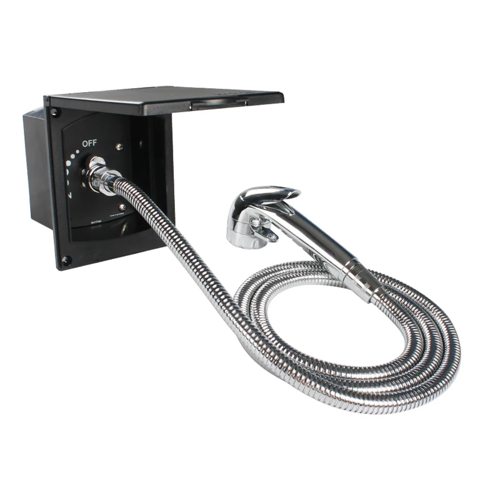 ZQFHSX Exterior Shower Box Kit Water Inlet And Outlet Function For Caravan RV Boat Motorhome Modification(Shower with Faucet B)