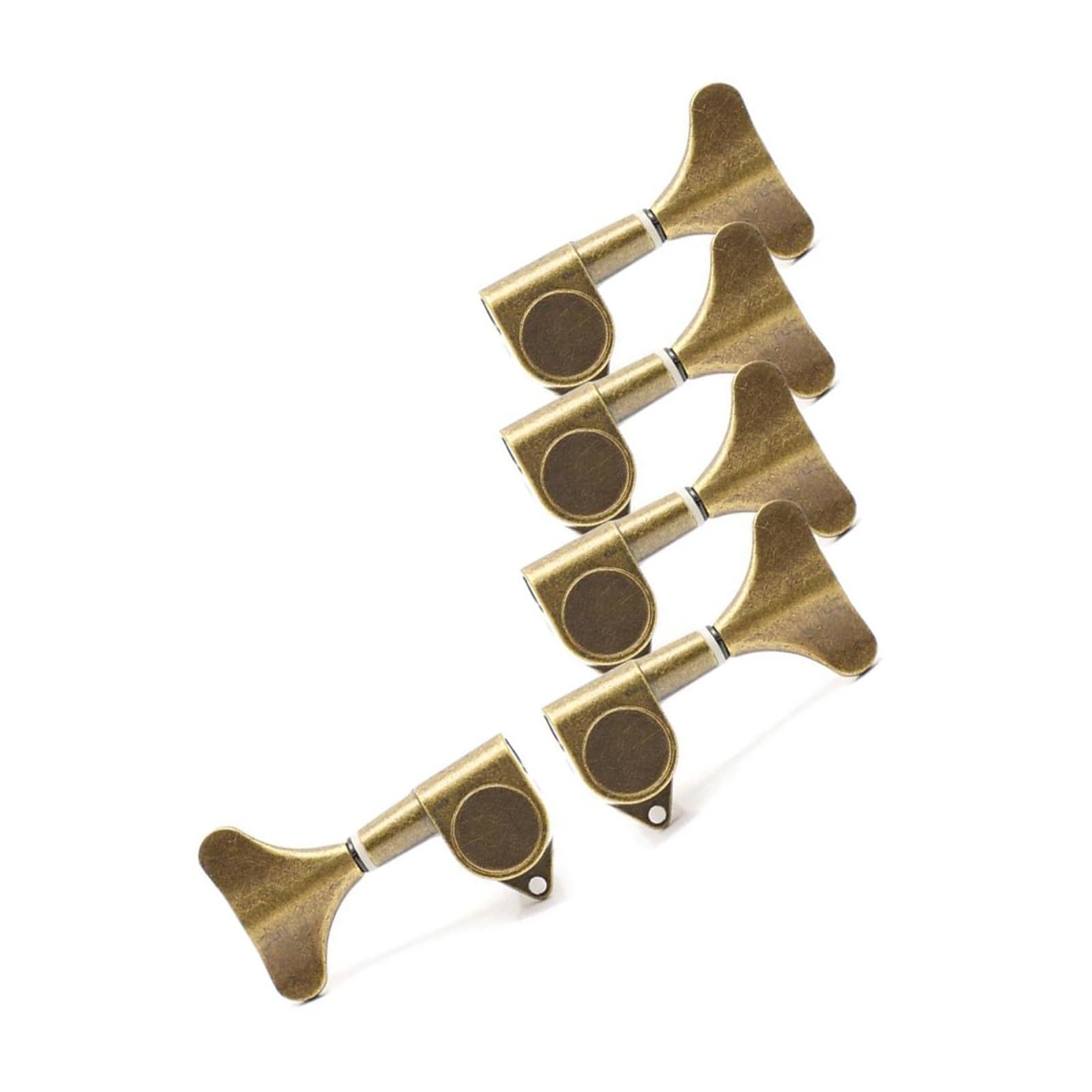 Kolorowe Instrumenty Muzyczne 5strunowy Tuner Basowy Profesjonalne Akcesoria Gitarowe Dla Początkujących Profesjonalne Kołki Do Strojenia Gitary(4R1L Bronze)