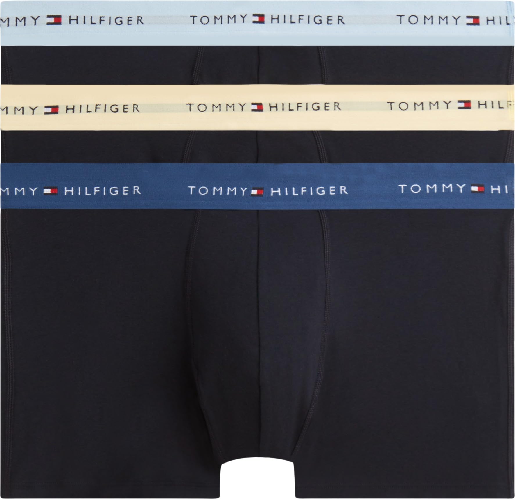 Tommy Hilfiger Men 3P Boxer Brief Wb Um0Um03874 Boxer Brief, RED (Nb//Light Daff/Blue Jean/Chamb Blue), XXL