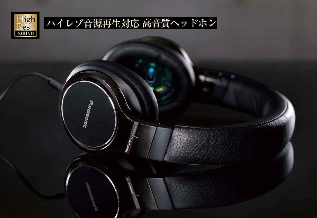 Panasonic Sealed dynamic stereo headphones high-resolution black corresponding RP-HD10-K