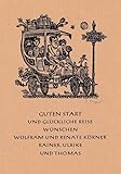  Illustrierte, signierte Original-Karte [ Der Titel könnte lauten: Familie Körner auf der Fahrt in das Jahr 1966 ].