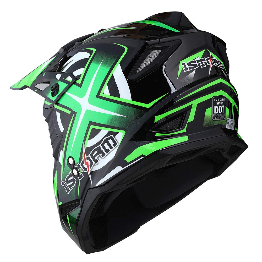 Amazon.com: 1Storm Adult Motocross Helmet BMX MX ATV Dirt Bike Four Wheeler Quad Motorcycle Full Face Helmet Racing Style: HF801 Sonic Green : Automotive Amazon.com: 1Storm Adult Motocross Helmet BMX MX ATV Dirt Bike Four Wheeler Quad Motorcycle Full Face Helmet Racing Style: HF801 Sonic Green : Automotive