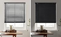 Vista 3 de LazBlinds Mini persianas horizontales de aluminio inalámbricas de 1 pulgada, persianas de filtrado de luz de tamaño personalizado para ventanas