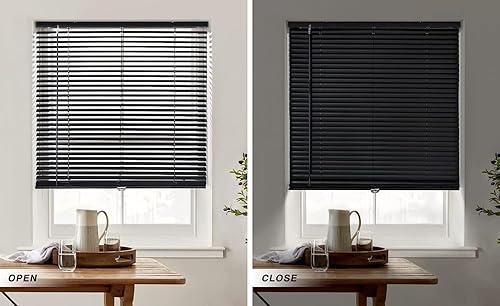 Miniatura 3 de LazBlinds Mini persianas horizontales de aluminio inalámbricas de 1 pulgada, persianas de filtrado de luz de tamaño personalizado para ventanas,