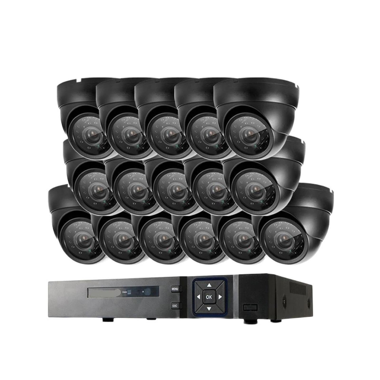Sistema di sicurezza CCTV a cupola 16CH 5MP AHD H.265
