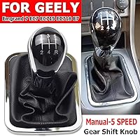 Vista 3 de Hacreyatu Pomo de palanca de cambios Pomo de cambio Bota para Geely Emgrand 7 EC7 EC715 EC718 E7