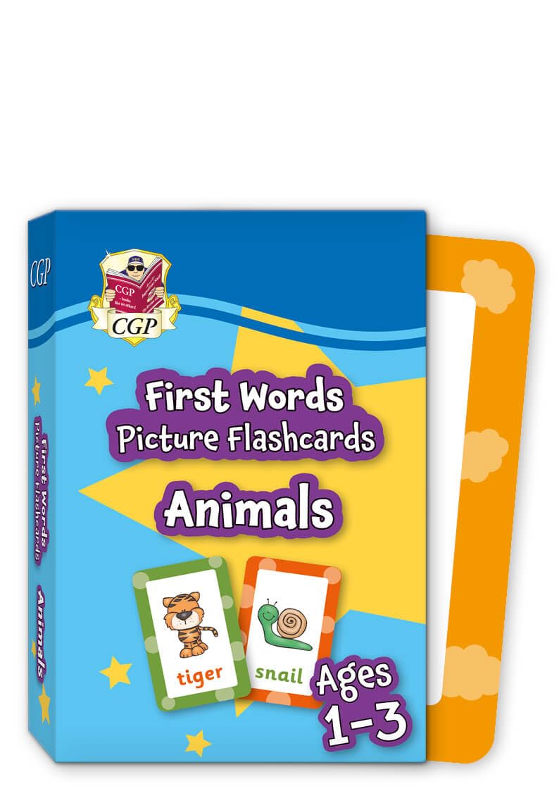 First Words Picture Flashcards for Ages 1-3: Animals (CGP Preschool Activity Books and Cards)