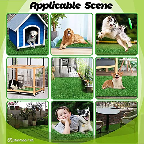 STARROAD-TIM 80 * 100 cm Hundetoiletten Kunstrasen Outdoor Hundeklo für Zuhause Hundetoilette Wohnung Hundetoilette Balkon Wiederverwendbare Trainingsunterlagen für Hunde Rasen Dekoratio