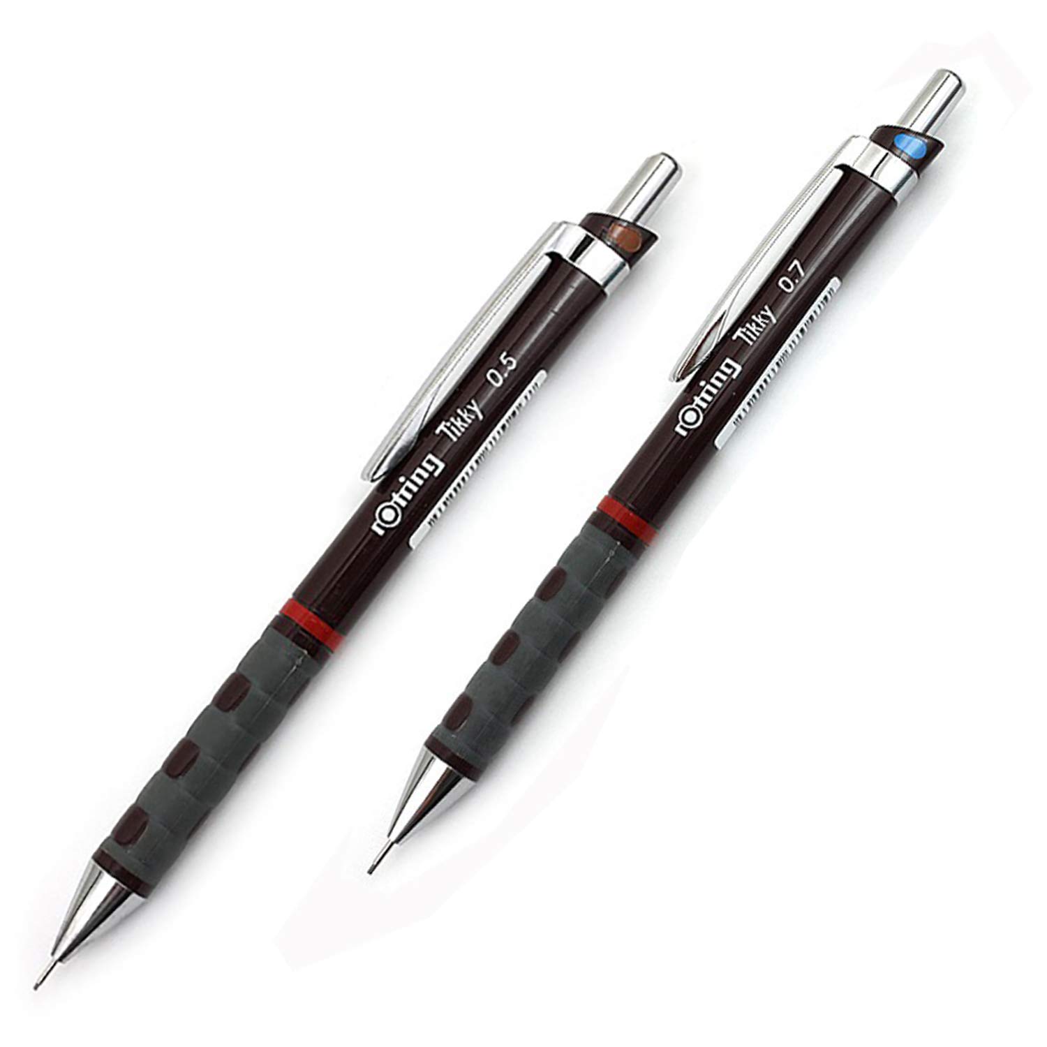 Rotring Tikky Burgundy Mechanical Pencil With 0.5 mm & 0.7 mm Lead of