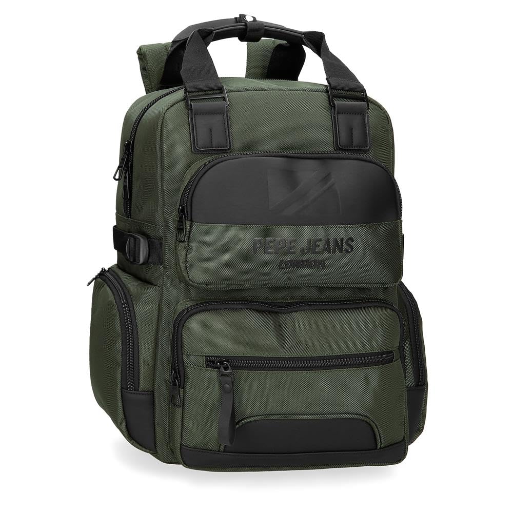 Pepe Jeans Men's Bromley Luggage Messenger Bag, Green, standard size, laptop backpack