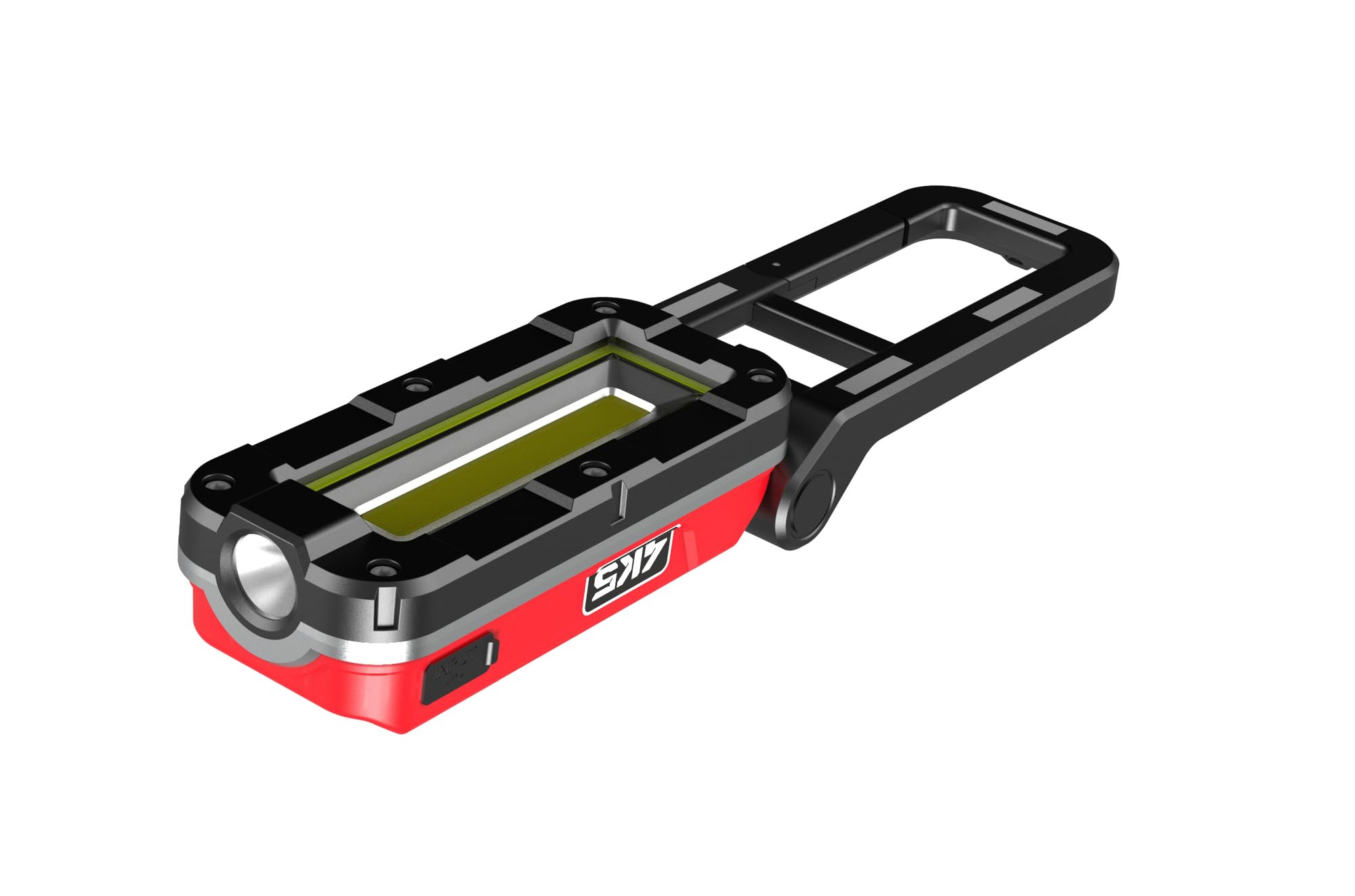 Tools WL 1000 - Lámpara de Trabajo, Linterna Taller LED Recargable (30-100 lm, Foco + Luz de Inundación, Cinco Niveles de Luz, Recargable mediante USB-C)
