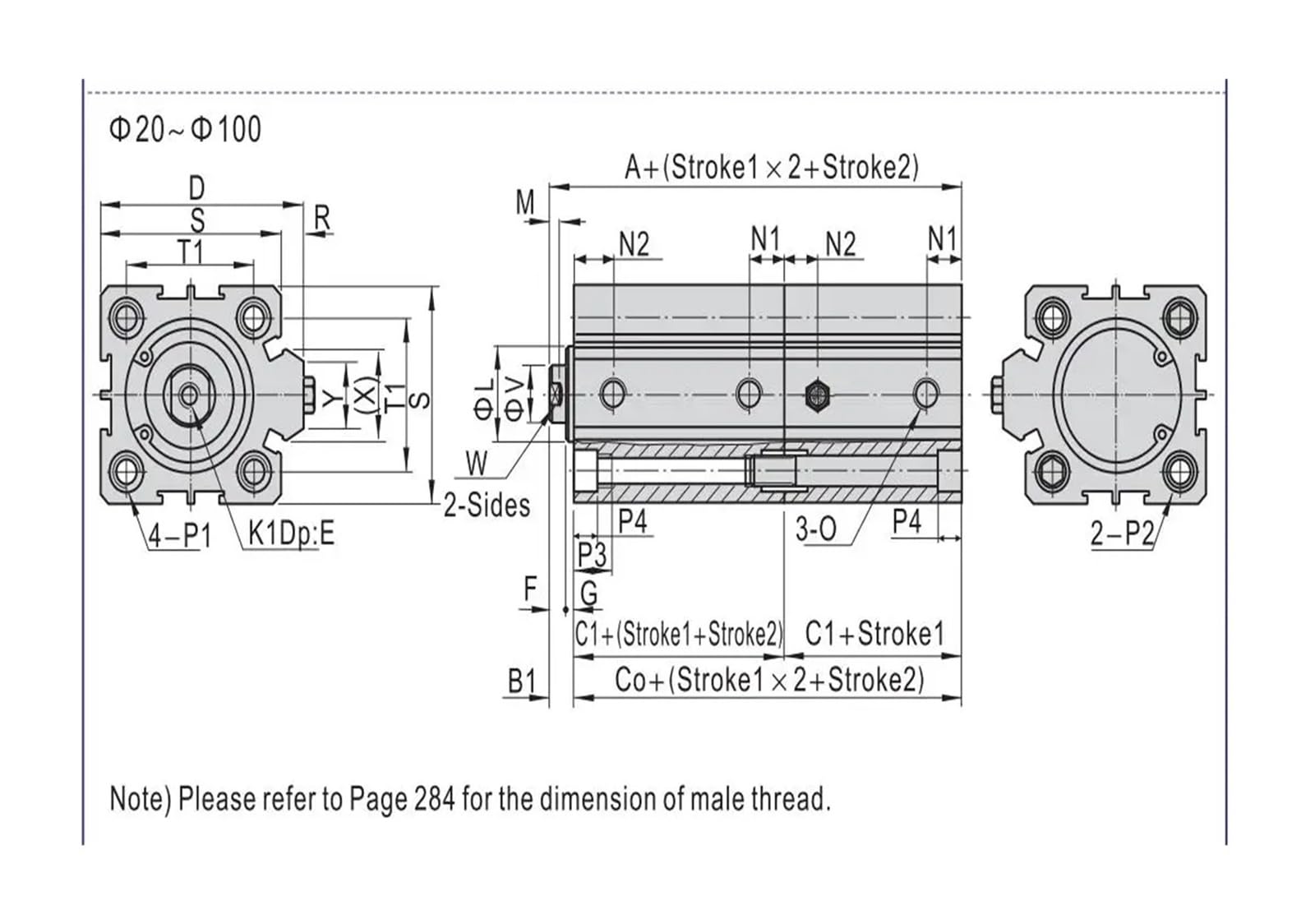 Actuador neumático de carrera 5-50 mm cilindro dúplex doble resistencia SDAT | Cilindro dúplex de alto rendimiento for automatización industrial, robótica y sistemas neumáticos.