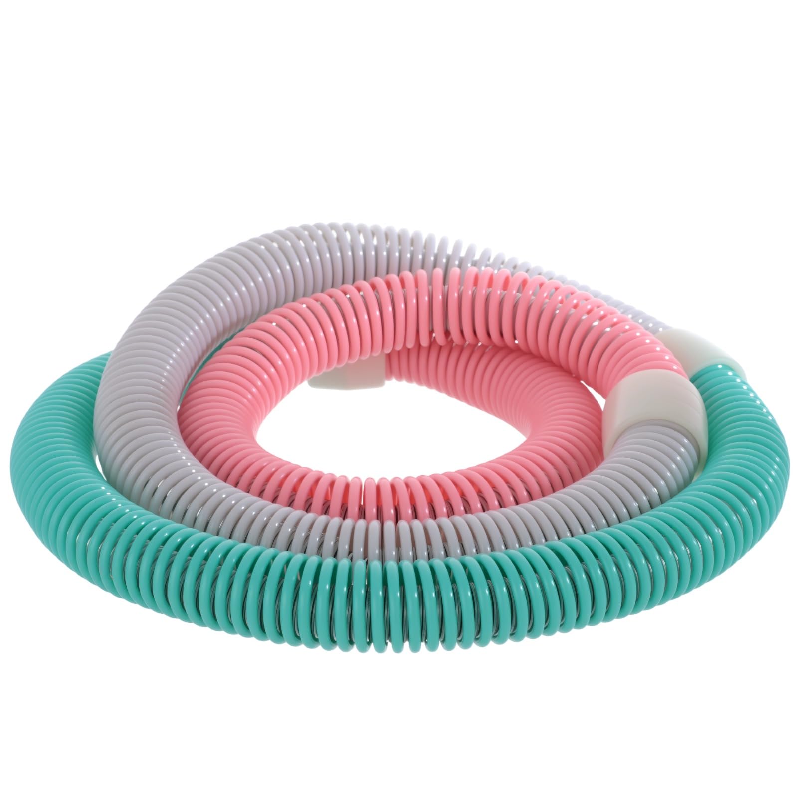 Miękka sprężynowa obręcz Hula dla dorosłych, wyściełana PVC 1,3 kg, składana obręcz fitness z redukcją hałasu, podtrzymuje talię, klatkę piersiową, nogi i brzuch, modelowanie ciała