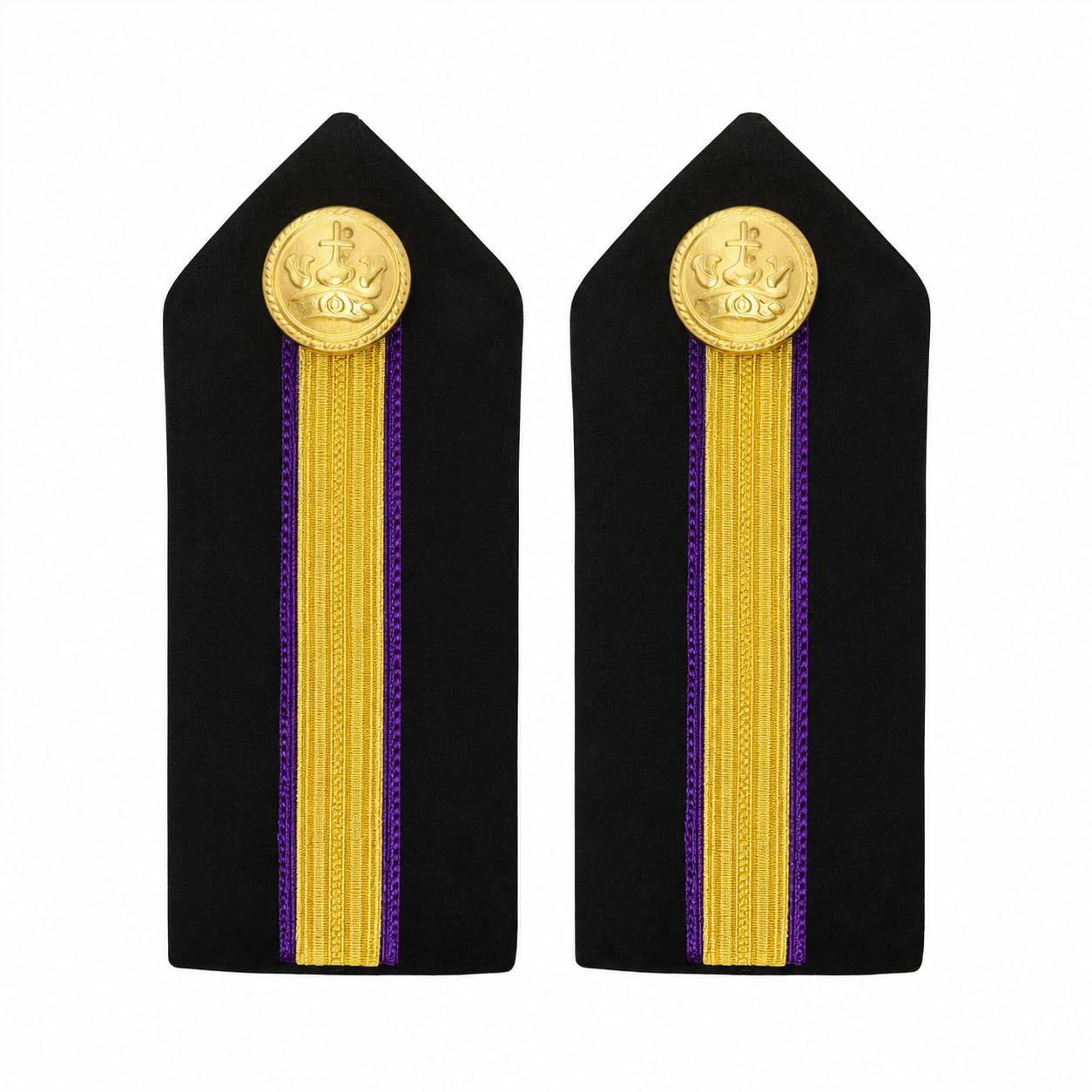 marinersapp Epaulettes Uniform Accessory, Engine Cadet Collar Badge, Shoulder Insignia, Professional Emblem, Sturdy & Washable for Merchant Navy Officer | Set of 2-picture-44