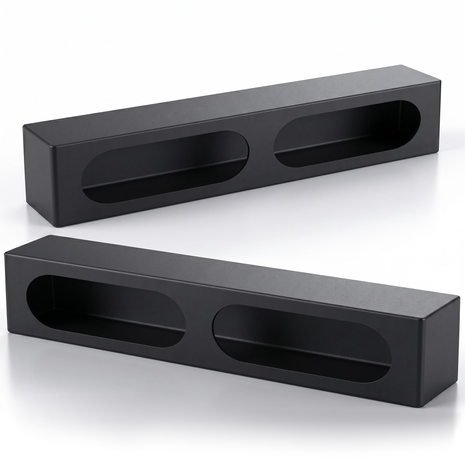 Outus 2 Pcs Double Oval Truck Trailer Light Box, Weld/Bolt Mount
