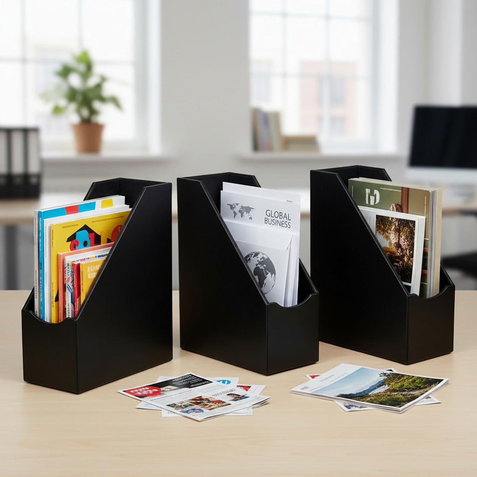 UnionBasic Office - Portadocumenti per documenti, colore: Nero