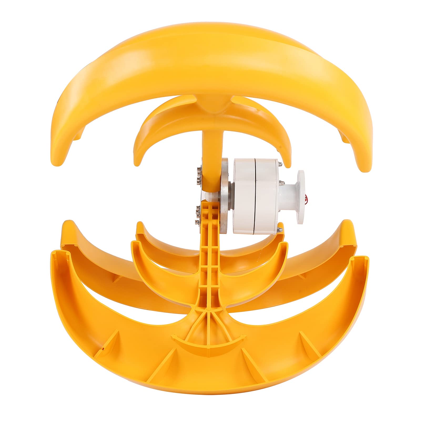 CHICIRIS Generador de Viento de 1200W, 4 Paletas/equipo Productor de Electricidad de Ala para Alumbrado Público (12V)