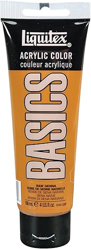 Liquitex BASICS - Pintura acrílica, tubo de 4onzas, tierra de siena natural