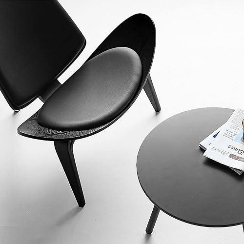 Miniatura 6 de OAKHAM Comfy Shell - Silla decorativa moderna de mediados de siglo para sala de estar y dormitorio, con almohadillas protectoras para los pies,