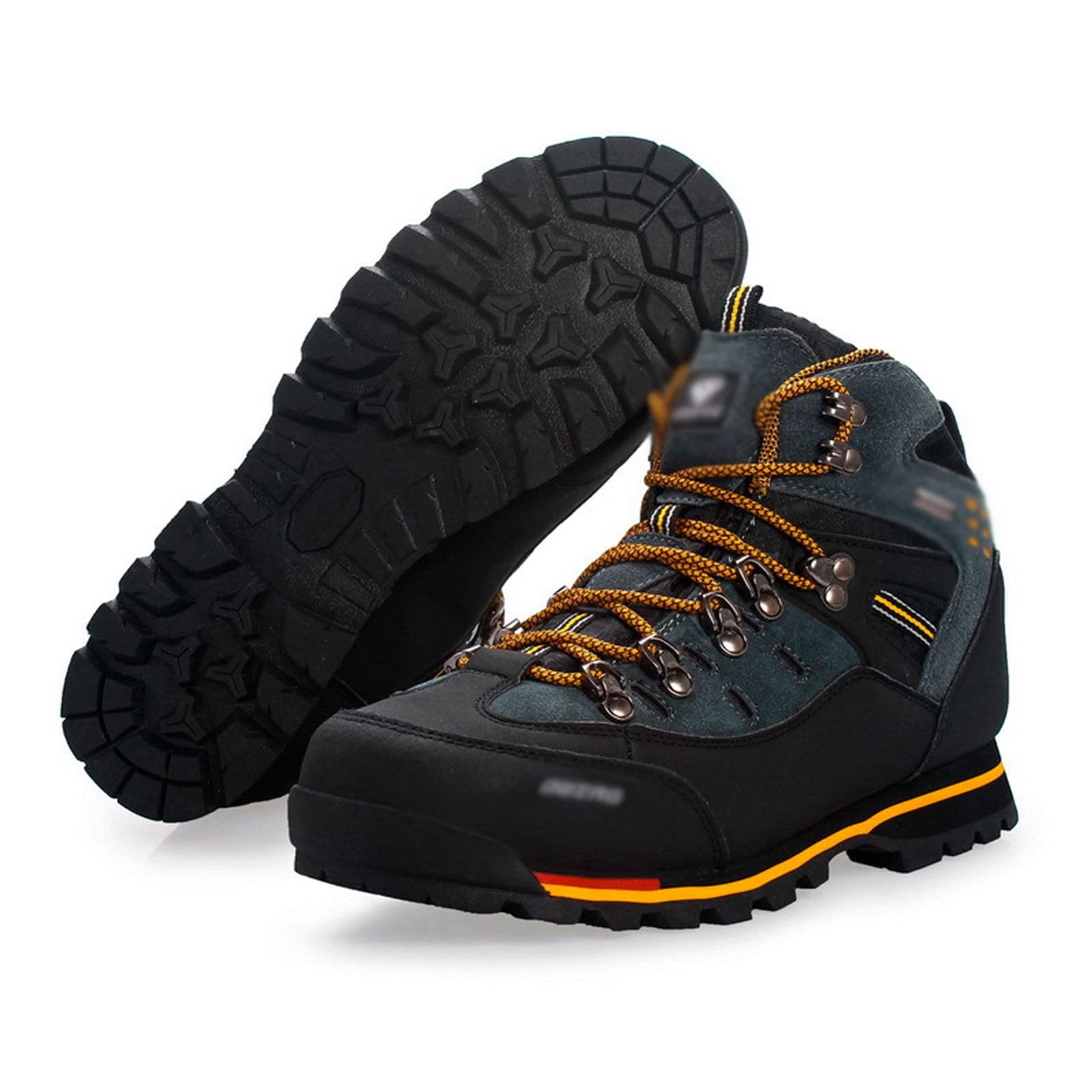 GUOANFG Botas De Montaña De Trekking Transpirables Neakers Zapatos De Senderismo Impermeables para Hombres Zapatillas De Gamuza,B-43 EU