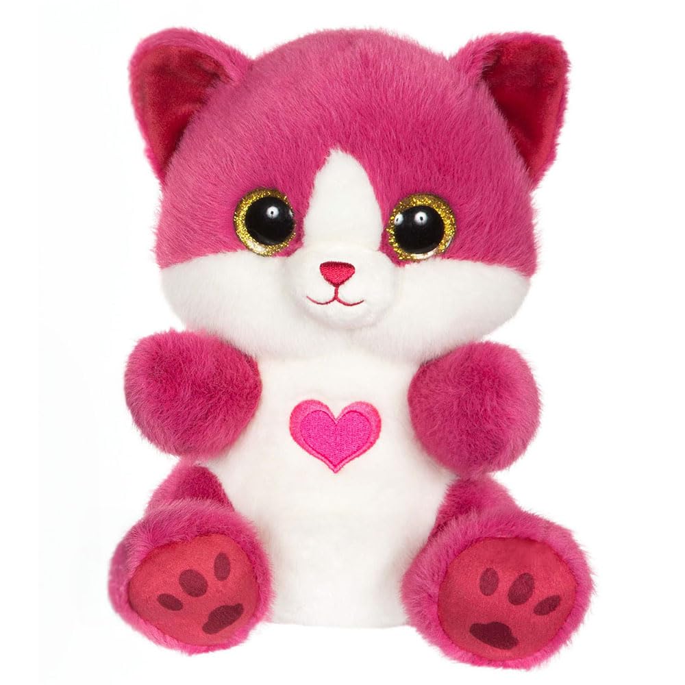 GIPSY TOYS – HUG CAT CUTY BOX LOVE RASPBERRY PINK – 23 CM