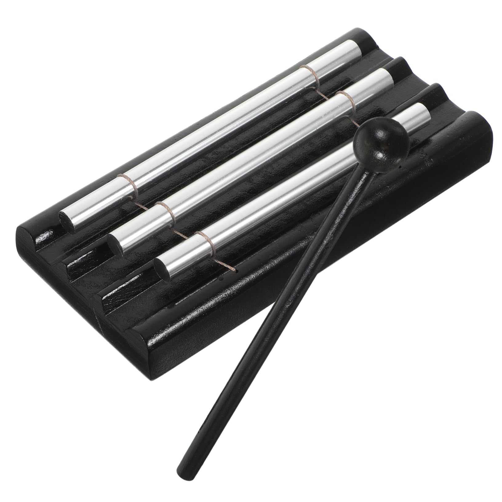 CIMAXIC Musical Instruments Musical Percussion Instrument Percussion Instruments Kit for Adults Wind Chime Tubes Music Classroom Supplies Chime for Meditation Chime with Mallet Metal Black