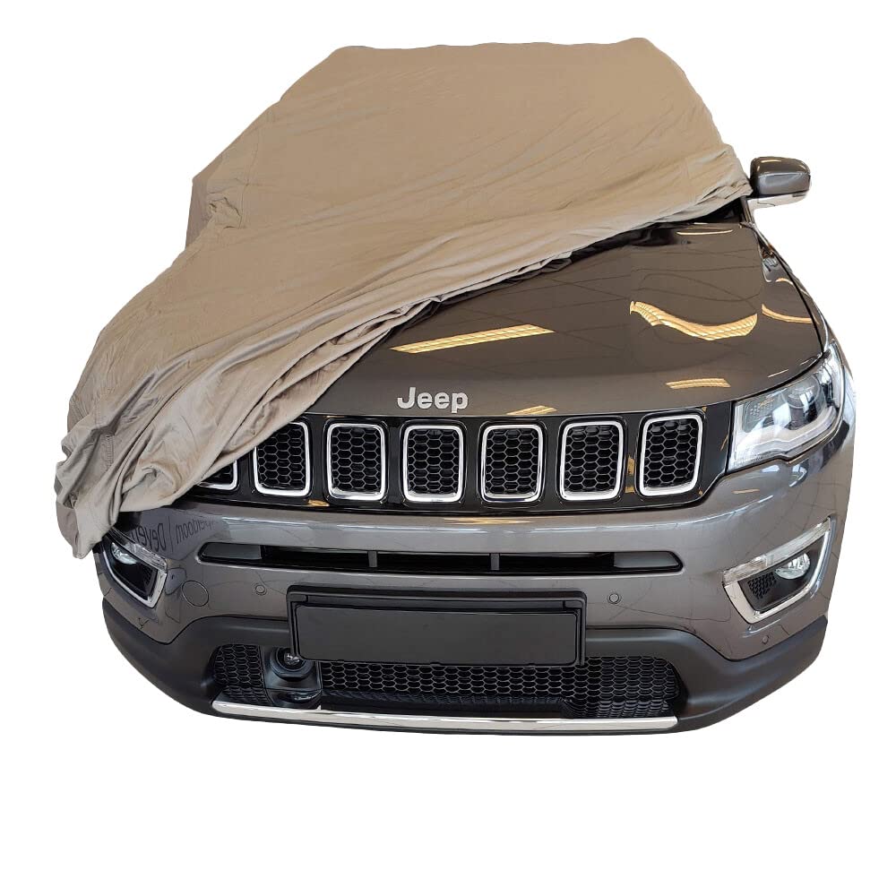 telo copriauto da esterno compatibile con Jeep Compass Bronzo COVER Vestibilità perfetta e su misura