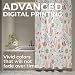 JJ PRIME - Bathroom Shower Curtains Mould Proof Resistant 180x180cm | Waterproof Shower Curtain | Large Shower Curtain Anti Mould Shower Curtain | Wet Room Shower Curtain (Floral)