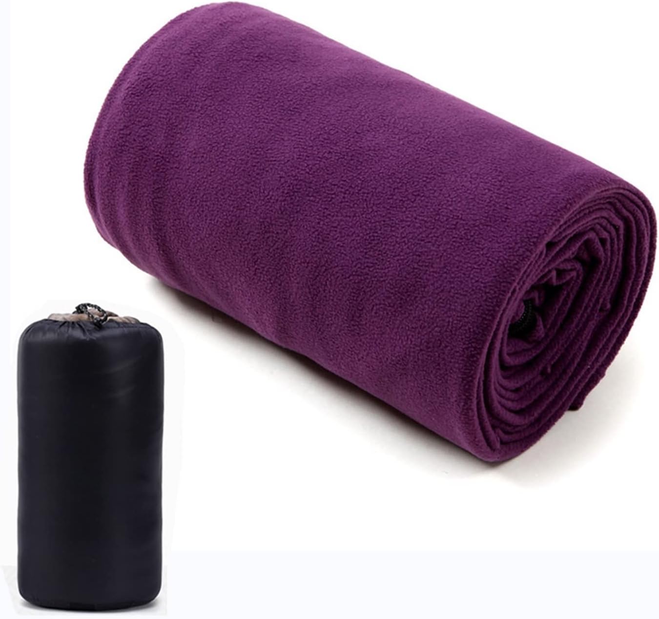 BOOJAS Fleece Sleeping Bag Liner Travel Sheet Camping Sleep