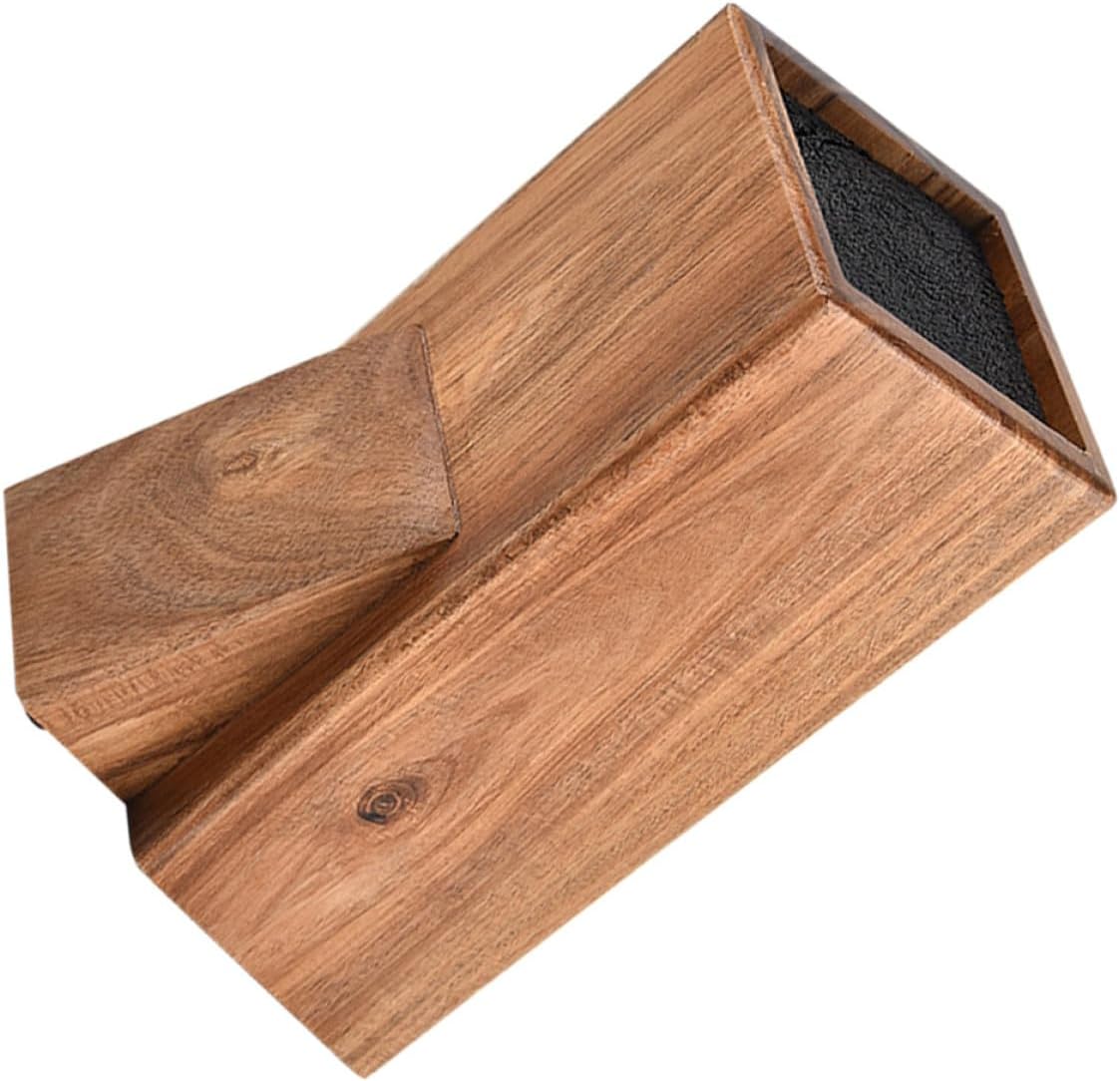 Amazon | DOITOOL アカシア材ナイフブロック 多目的カッター収納ラック キッチン用ナイフ収納ホルダー 1個  清潔管理向け家庭用オーガナイザー | DOITOOL | 包丁付属品・アクセサリ アカシア材ナイフ収納ラック 多機能ナイフブロック キッチン用品オーガナイザー 変形防止フレーム整理整頓に便利な収納ホルダー 1