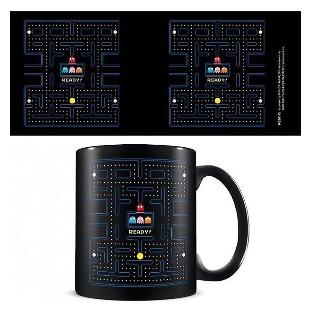 Pyramid International MGB26231 Pac-Man (Maze) Mug, Ceramic, 11oz, Black