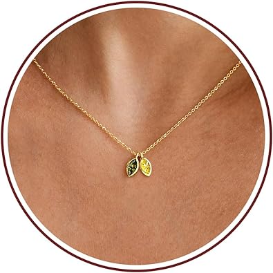 Birthstone Necklace for Women Dainty Gold Necklace with 2 Birthstone Christmas Stocking Stuffers Teen Girl Gifts Trendy Stuff Birthday Gift Moms 2025 Graduation Gift Adjustable Anniversary Jewelry for Daughter Girlfriend Friend