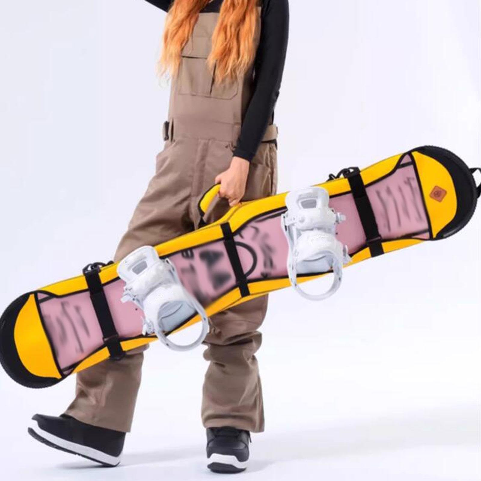 Funda para Snowboard con Material Grueso de Neopreno Bolsa de Transporte Práctica Cubierta Suave Antirrayaduras Correa Desmontable para Hombro Adecuad