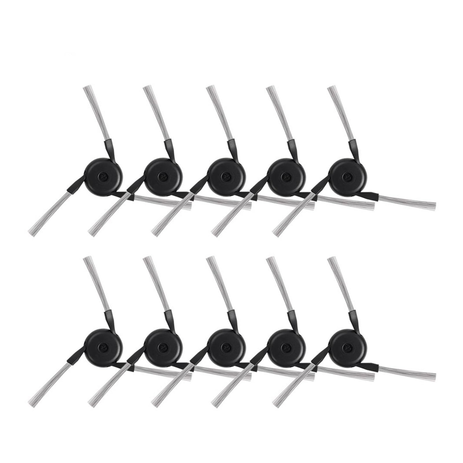 Qlmxjvzhkcn 10Pcs Black Side Brush，Compatible For Dreame，X40 Ultra/X40 Pro/X50/X50 Ultra/S40 Enhanced/X40 Pro Ultra/L40 Ultra/X30 Pro Ultra Robot Vacuum Cleaner(10Pcs Black)