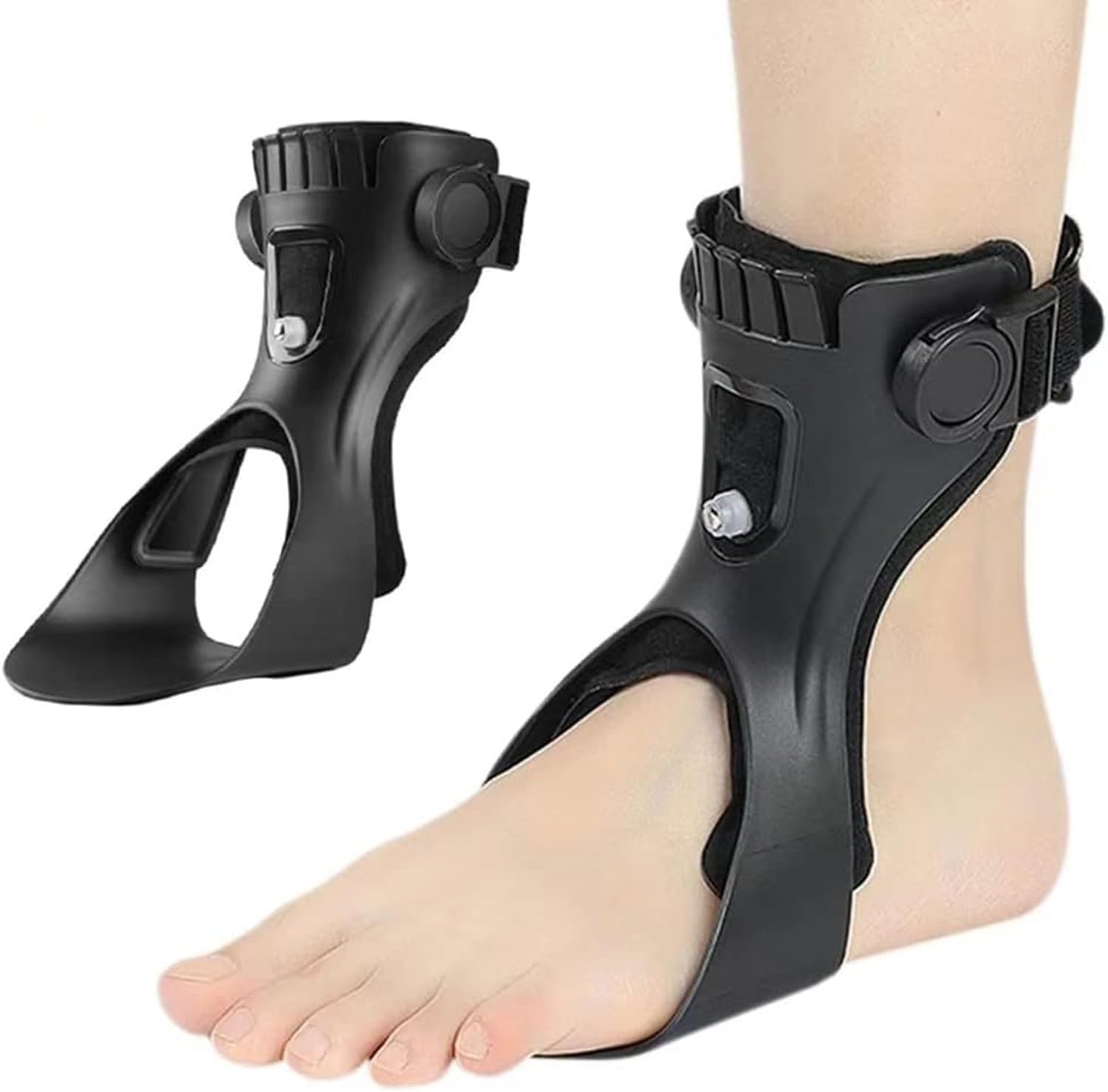 Orthèse De Pied Correcteur De Chute De Pied,Orthèse De Pied Tombant,Support Médical D'orthèse De Pied De Cheville avec Airbag Gonflable,Pied Tombant Posture Releveur Soutien,Unisexe