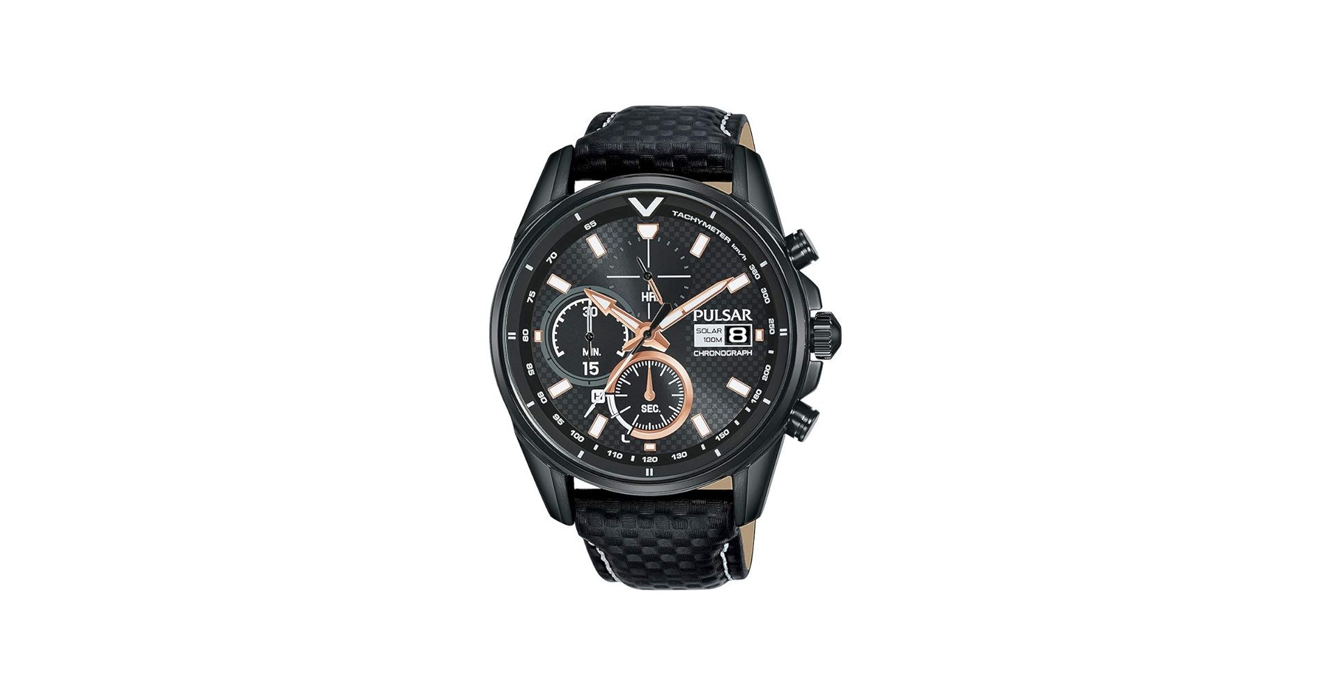 Amazon | SEIKO PULSAR PZ6033X1 Hero Solar Leather Black