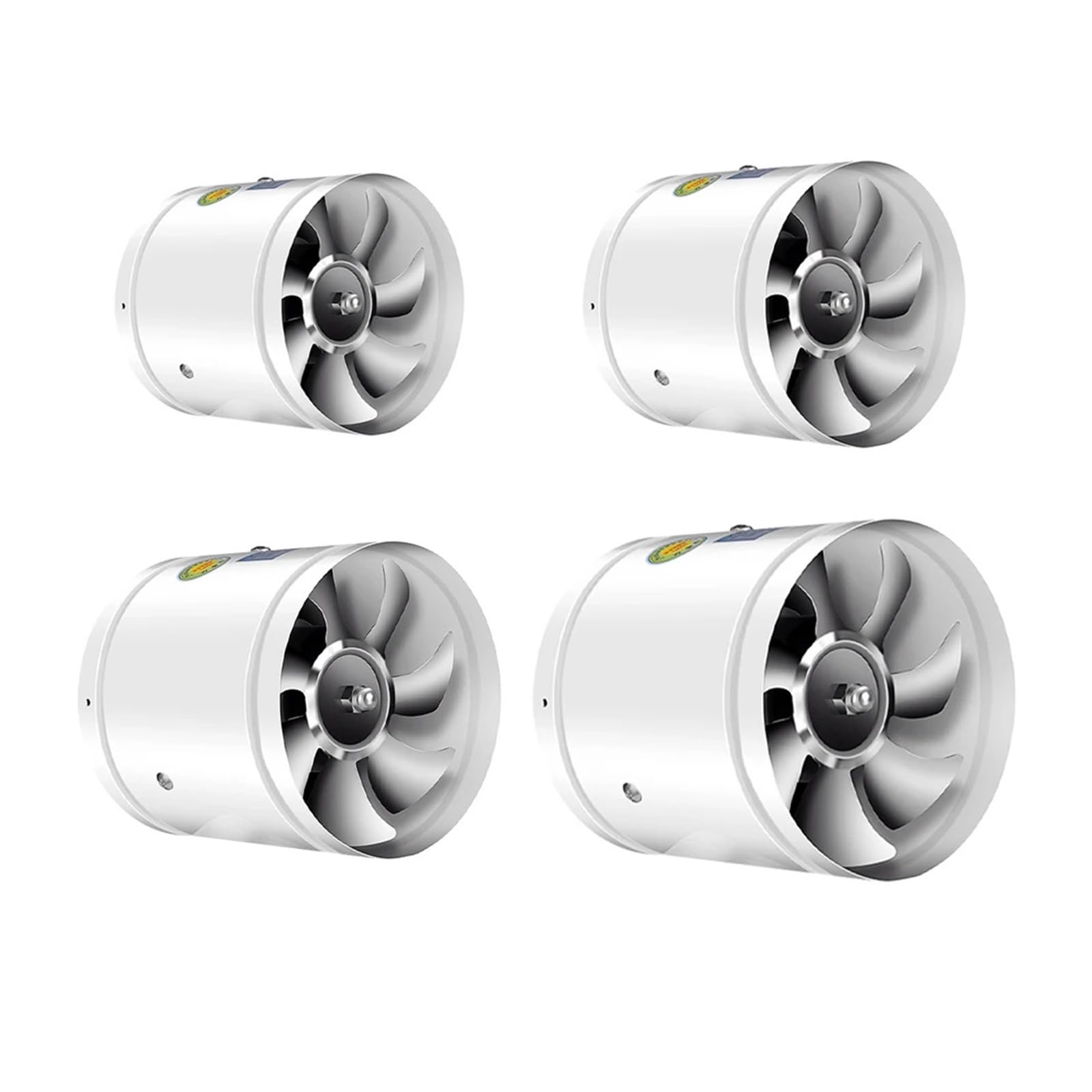 Ventilatore 4/6/7 ''Ventilatore D'aria Tubo Metallico Ventilazione La Di Scarico Tubo Ventilatore Di Scarico Mini Estrattore Bagno Wc Ventilatori Da Parete Ventilatore For Condotto(6 inch)