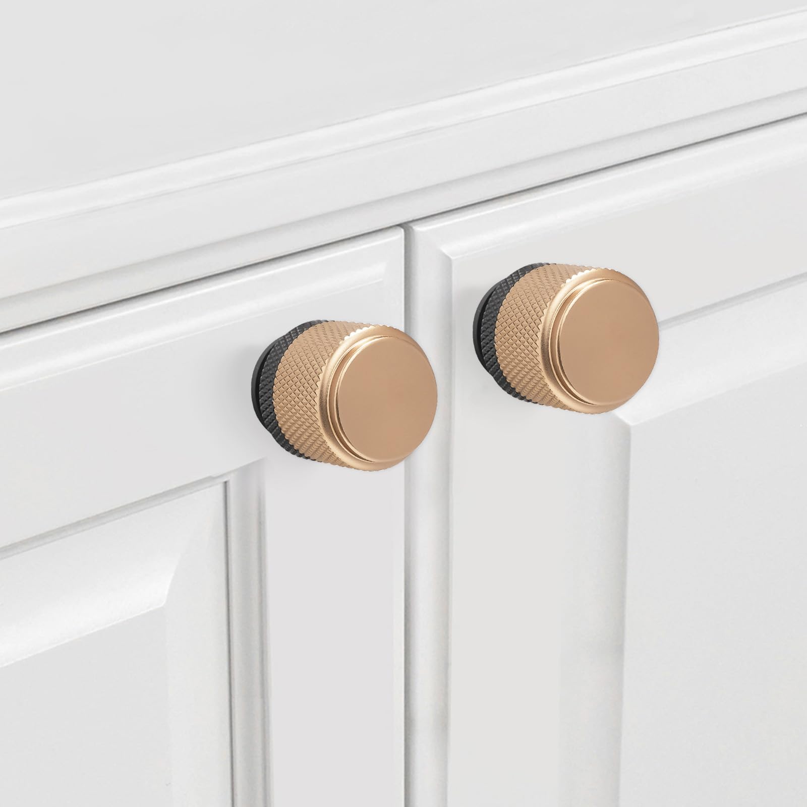 Lot de 10 Boutons et poignées d'armoire de Cuisine en Laiton brossé moleté de 160 mm, 6-1/4 po, poignées de tiroir dorées, quincaillerie de Cuisine