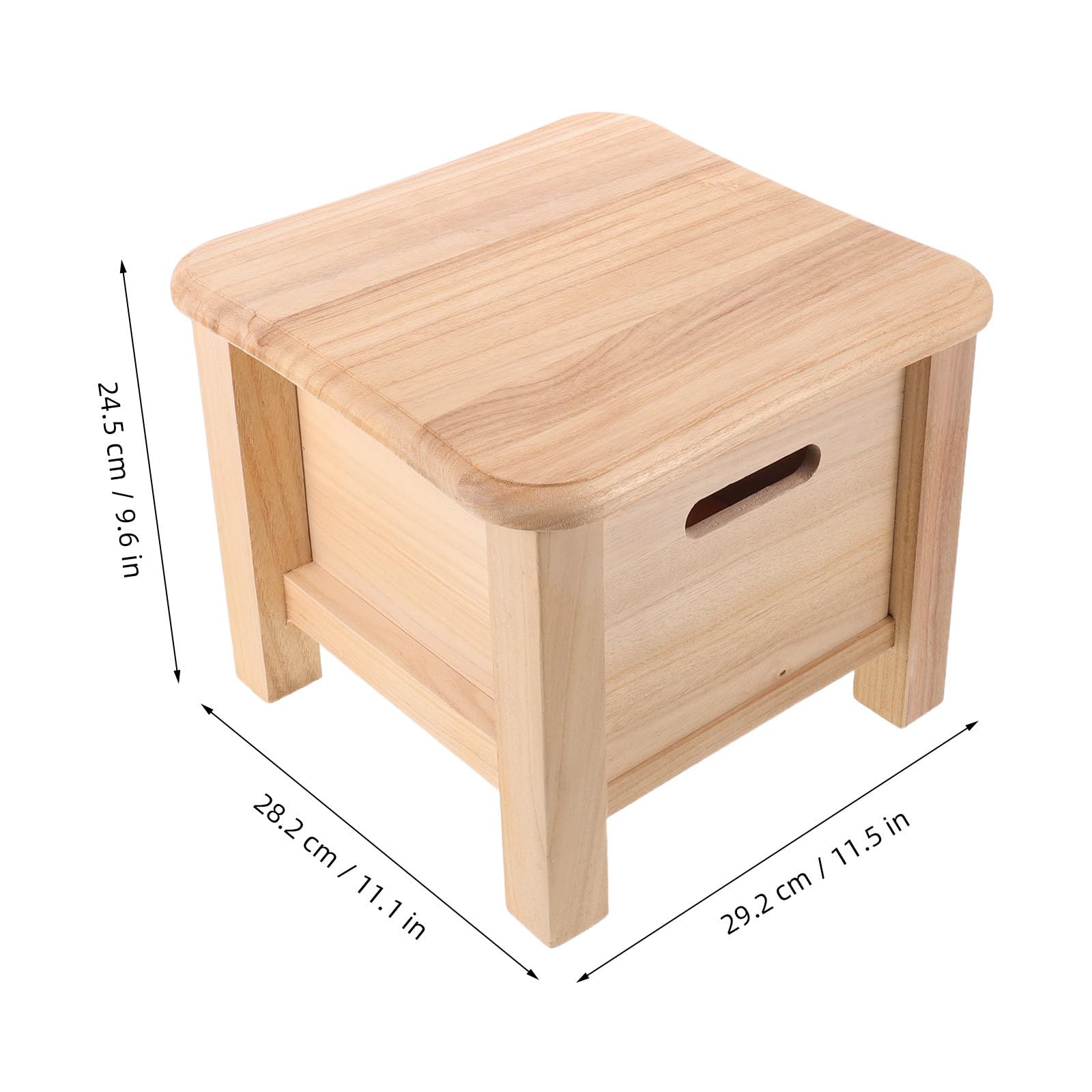 Kisangel Taburete de Madera con Almacenamiento, 2 en 1: Asiento y