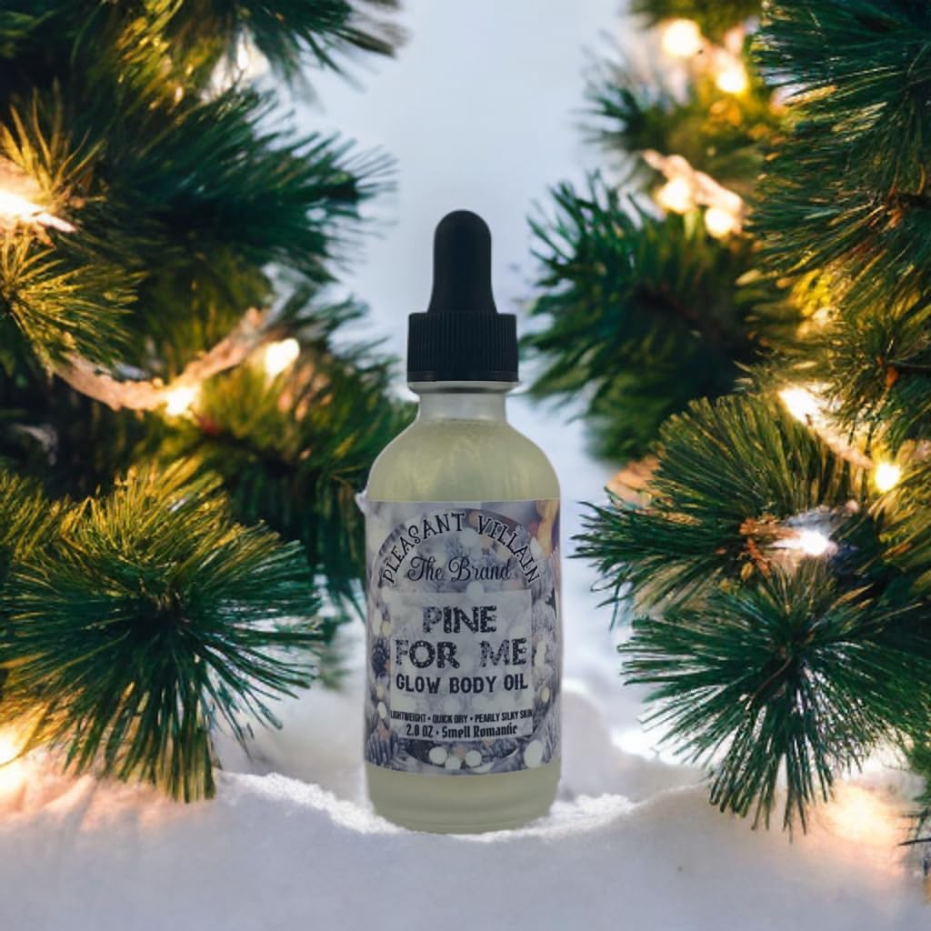 Pine for me Scented Glow Body Oil | Pearlescent Shimmer, Silky Soft, Radiant, Moisturizing