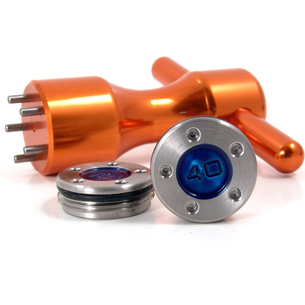 19th Hole Custom Shop 2 of 40g Blue Weight for Scotty Cameron Putters with Wrench Tool (Gold)