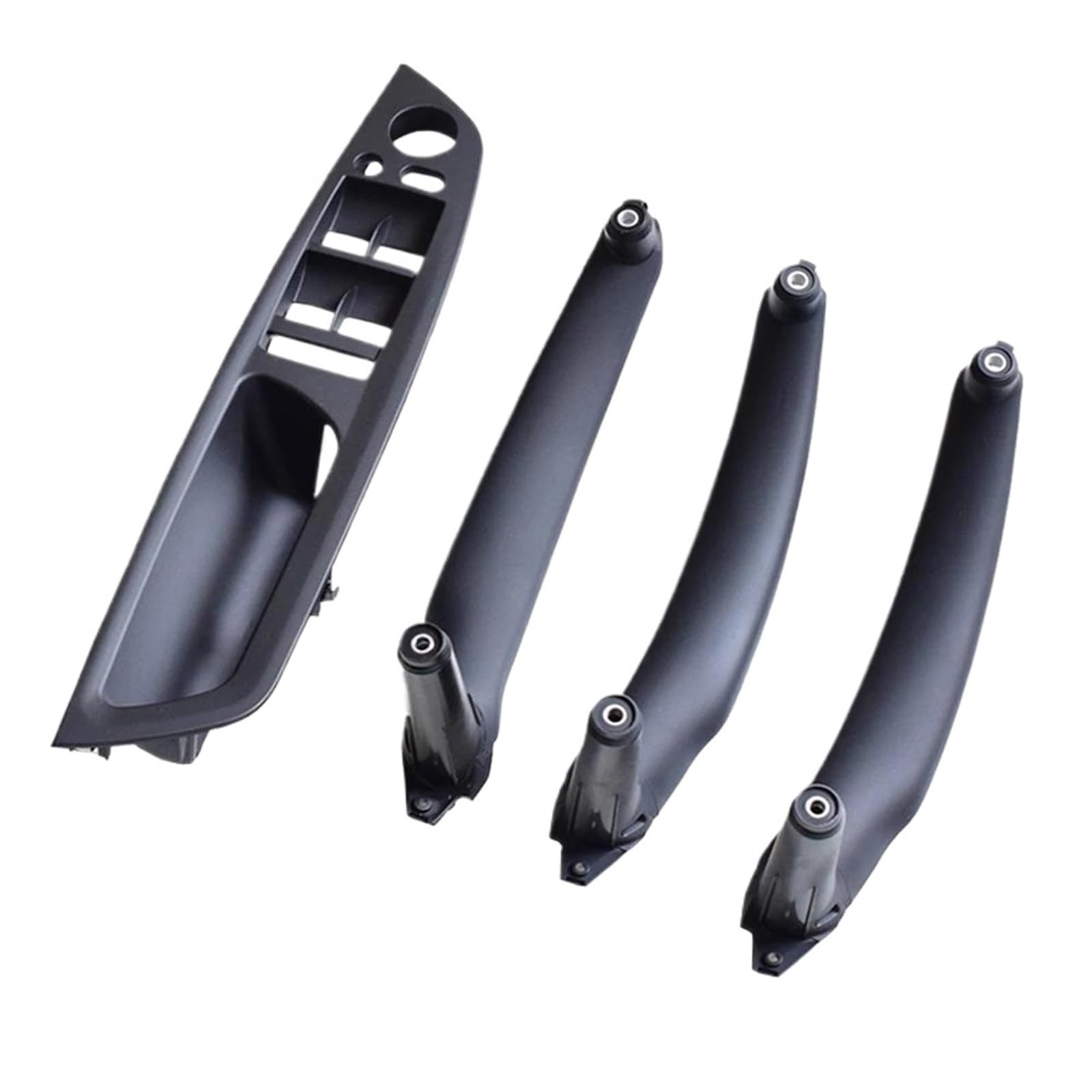 LVXVMOZEOK Interior Door Handle Armrest for X5 for X6 for E70 for E71 for E72 Interior Door Carbon Fiber Color Pull Handle Armrest Replacement(LHD Black 4Pcs)