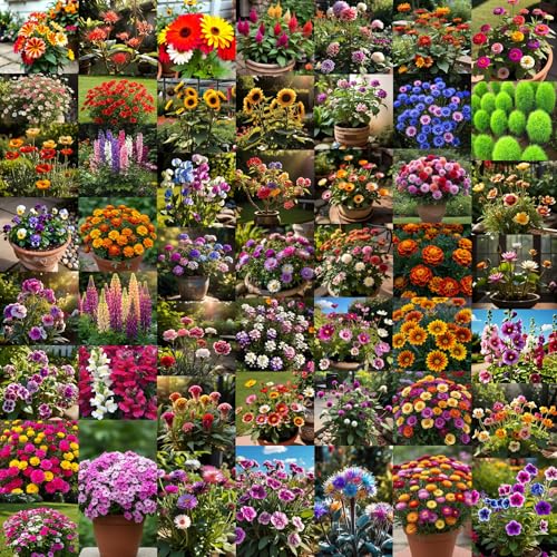 Image of Low Maintenance Hybrid Flower Seeds Combo Pack- All Year Flower Seeds Supply (50 VARIETIES)