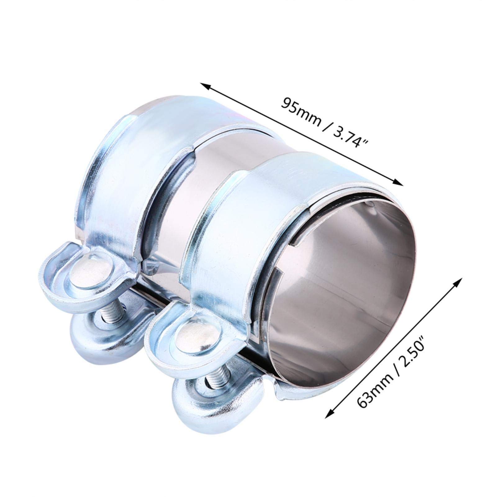 Yosoo obejma turbo ze stali nierdzewnej 2,5 cala do rury wydechowej 65 mm G35